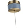 Odeon Light LULU 5452/6LA Декоративный светодиодный подвесной светильник с синим керамическим плафоном и бронзовым основанием 6W 3000K CRI80 550Лм