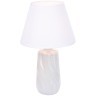 8211/1T CLASSI LN25 белый жемчужный/белый, керамика/текстиль Настольная лампа Е27 1*60W 220V SINNA
