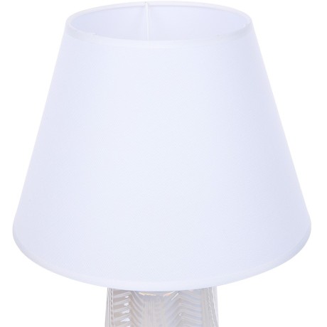 8211/1T CLASSI LN25 белый жемчужный/белый, керамика/текстиль Настольная лампа Е27 1*60W 220V SINNA