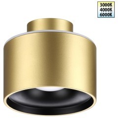 Накладной потолочный светильник Novotech 358972 Giro светодиодный LED 12W вниз + 3W вверхW