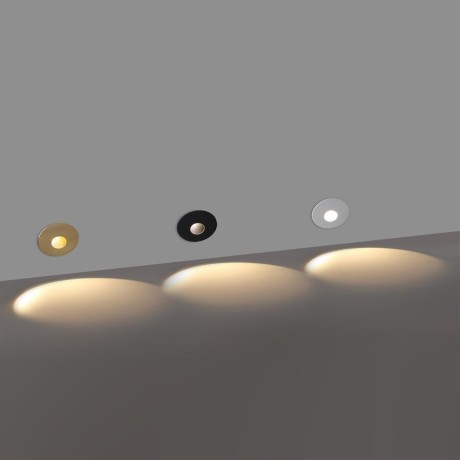 7166/3WL Светодиодная белая подсветка для лестниц и пола встр. в стены 3W 2700K 73Лм ODEON LIGHT ESCALA