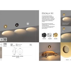 7166/3WL Светодиодная белая подсветка для лестниц и пола встр. в стены 3W 2700K 73Лм ODEON LIGHT ESCALA