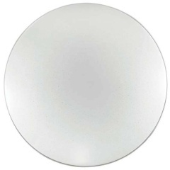 Sonex ABASI 2052/CLN Круглый светодиодный потолочный светильник диаметром 36см с белым плафоном (с вкраплениями) и хромированным основанием, мощность 36Вт яркость 3784Лм 4000K CRI80 IP43