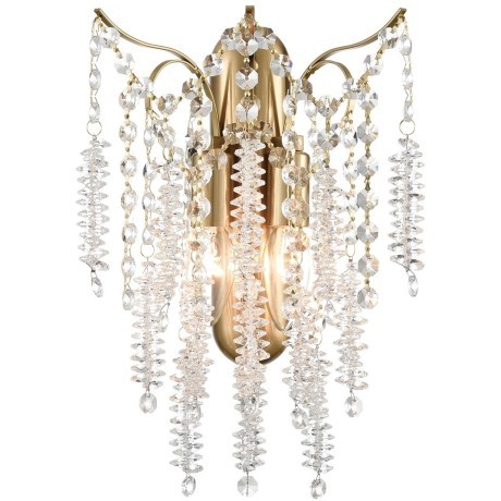 8243/2W CLASSI LN25 латунь, металл/хрусталь бра E14 2*40W 220V KRISTINA