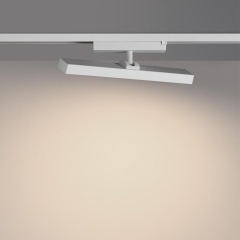 Novotech STRATUS 359775 Белый однофазный двужильный трековый светодиодный светильник, линейный 30см, поворотный, CCT перекл. цветовой температуры, LED 18Вт 1080Лм 2700;3200;4000К CRI90 105° IP20 220В, коэф. пульсации < 1%