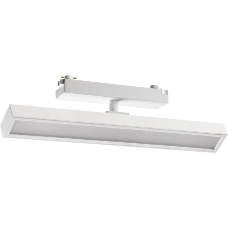 Novotech STRATUS 359775 Белый однофазный двужильный трековый светодиодный светильник, линейный 30см, поворотный, CCT перекл. цветовой температуры, LED 18Вт 1080Лм 2700;3200;4000К CRI90 105° IP20 220В, коэф. пульсации < 1%