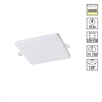 Встраиваемый светильник Novotech 358149 MON светодиодный LED 18W