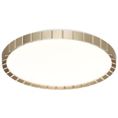 Sonex ATABI GOLD Круглый светодиодный светильник с белым матовым плафоном и золотым основанием диаметром 486мм, 76Вт, CCT переключение 3000;4000;6000К CRI80 160° IP43