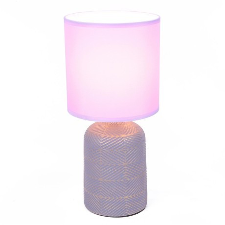 8220/1T MODERNI LN25 сиреневый, керамика/текстиль Настольная лампа Е27 1*60W 220V NIANA