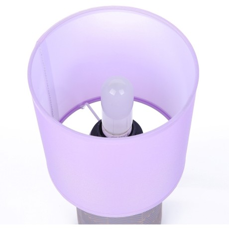 8220/1T MODERNI LN25 сиреневый, керамика/текстиль Настольная лампа Е27 1*60W 220V NIANA