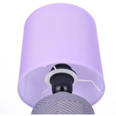 8220/1T MODERNI LN25 сиреневый, керамика/текстиль Настольная лампа Е27 1*60W 220V NIANA