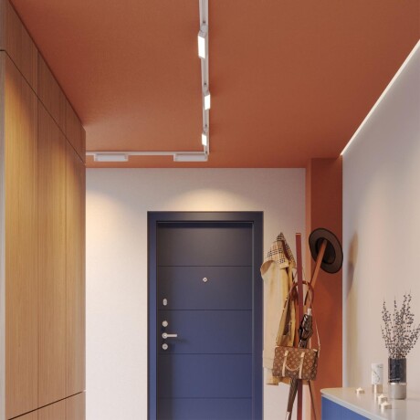 Novotech ITER 359797 Белый линейный поворотный однофазный трехжильный трековый светильник 26см, с CCT переключением цветовой температуры LED 12Вт 921Лм 110° CRI90 2700-3200-4000К IP20 220V