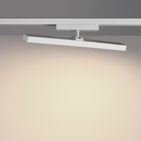 Novotech STRATUS 359782 Белый однофазный трехжильный трековый светодиодный светильник, линейный 40см, поворотный, CCT перекл. цветовой температуры, LED 24Вт 1384Лм 2700;3200;4000К CRI90 105° IP20 220В, коэф. пульсации < 1%