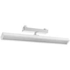 Novotech STRATUS 359782 Белый однофазный трехжильный трековый светодиодный светильник, линейный 40см, поворотный, CCT перекл. цветовой температуры, LED 24Вт 1384Лм 2700;3200;4000К CRI90 105° IP20 220В, коэф. пульсации < 1%