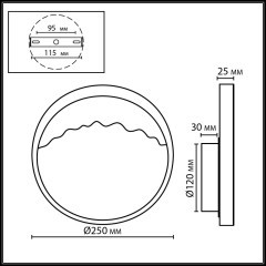 Настенный светильник IP20 LED 9W 240Лм 3000K ODEON LIGHT VALLEY 7068/9WL 