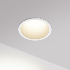 Novotech BRILLO 359865 Белый круглый встраиваемый светильник диаметром 84мм, с CCT переключателем цветовой температуры LED 12Вт 850Лм 40° CRI≥90 UGR≤16 3000-4000-6000К IP20 220V, коэффициент пульсации<1%