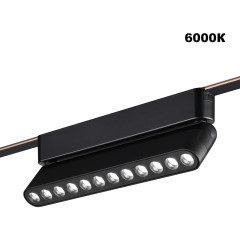 359465 Трековый ременный светодиодный SMART светильник c доп. механическим перекл. цветности Novotech EASY CRI90+ 3000-6000К 440Лм 28° 12W TUYA, Алиса, Wi-Fi