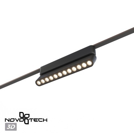 359465 Трековый ременный светодиодный SMART светильник c доп. механическим перекл. цветности Novotech EASY CRI90+ 3000-6000К 440Лм 28° 12W TUYA, Алиса, Wi-Fi