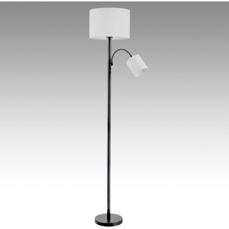 8042/2FY MODERNI LN25 365 черный/белый, металл/текстиль Торшер Е27 1*60W + Е14 1*40W 220V KAYA