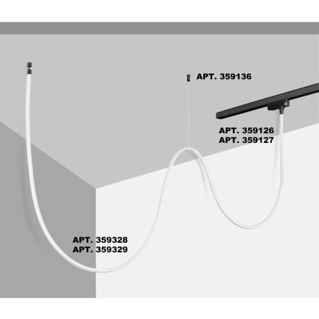 359329 KONST NT24 000 черный Светильник светодиодный IP20 LED 4000K 25W 170-265V 2420Лм RAMO