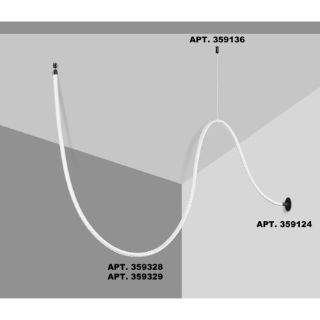 359329 KONST NT24 000 черный Светильник светодиодный IP20 LED 4000K 25W 170-265V 2420Лм RAMO