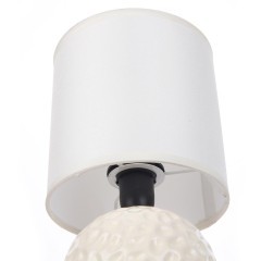 8228/1T MODERNI LN25 белый, керамика/текстиль Настольная лампа E14 1*40W 220V MAKOVIA