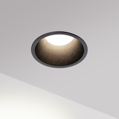 Novotech BRILLO 359866 Черный круглый встраиваемый светильник диаметром 84мм, с CCT переключателем цветовой температуры LED 12Вт 850Лм 40° CRI≥90 UGR≤16 3000-4000-6000К IP20 220V, коэффициент пульсации<1%