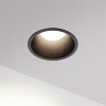 Novotech BRILLO 359866 Черный круглый встраиваемый светильник диаметром 84мм, с CCT переключателем цветовой температуры LED 12Вт 850Лм 40° CRI≥90 UGR≤16 3000-4000-6000К IP20 220V, коэффициент пульсации<1%