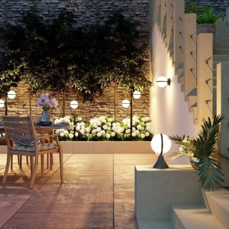 Уличный наземный светильник Odeon Light 4832/1A LOMEO IP44 под лампу 1xE27 1*10W