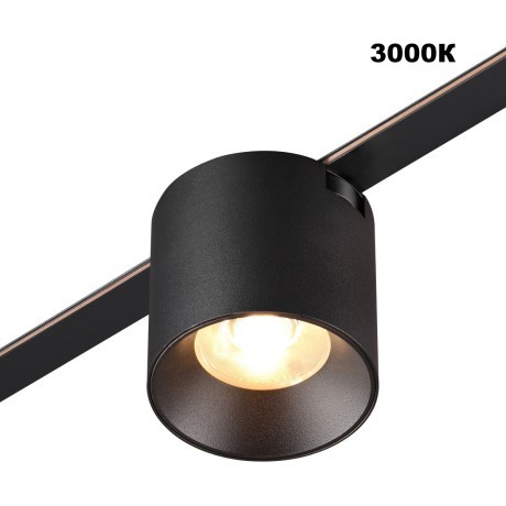 359472 Трековый ременный светодиодный SMART светильник c доп. механическим перекл. цветности Novotech EASY CRI90+ 3000-6000К 440Лм 32° 6W TUYA, Алиса, Wi-Fi