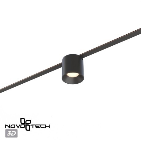 359472 Трековый ременный светодиодный SMART светильник c доп. механическим перекл. цветности Novotech EASY CRI90+ 3000-6000К 440Лм 32° 6W TUYA, Алиса, Wi-Fi