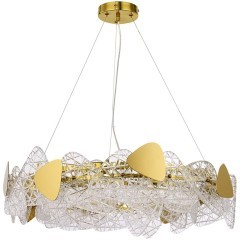 6582/8 NEOCLASSI LN24 золотой/прозрачный, золотой металл/стекло, металл Люстра подвесная E14 8*40W 220V QUEENY