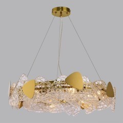 6582/8 NEOCLASSI LN24 золотой/прозрачный, золотой металл/стекло, металл Люстра подвесная E14 8*40W 220V QUEENY