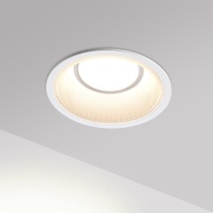 Novotech CLARTE 359875 Белый круглый встраиваемый светильник диаметром 95мм, с CCT переключателем цветовой температуры LED 12Вт 670Лм CRI≥90 80° 3000-4000-6000К IP20 220V (коэффициент пульсации<1%)