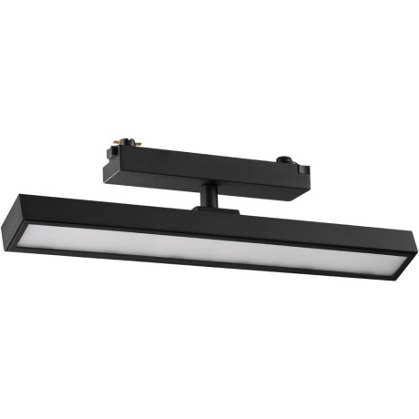 Novotech STRATUS 359772 Черный однофазный двужильный трековый светодиодный светильник, линейный 30см, поворотный, CCT перекл. цветовой температуры, LED 18Вт 1080Лм 2700;3200;4000К CRI90 105° IP20 220В, коэф. пульсации < 1%