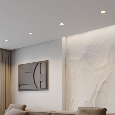 Novotech LANTE 359880 Черный встраиваемый светильник диаметром 102мм, плоский матовый рассеиватель, с CCT переключателем цветовой температуры LED 18Вт 980Лм CRI≥90 100° 3000-4000-6000К IP20 220V (коэффициент пульсации<1%)