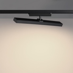 Novotech STRATUS 359773 Черный однофазный двужильный трековый светодиодный светильник, линейный 40см, поворотный, CCT перекл. цветовой температуры, LED 24Вт 1384Лм 2700;3200;4000К CRI90 105° IP20 220В, коэф. пульсации < 1%