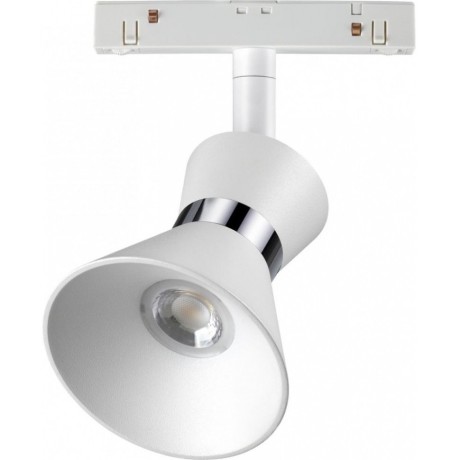 358399 Трековый светодиодный светильник Novotech Flum CRI90+ 4000К 800Лм 60° 10W