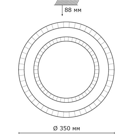 Светодиодный настенно-потолочный светильник с пультом Floors 2041/DL