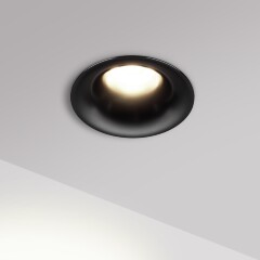 Novotech ECLAT 359887 Черный встраиваемый светильник диаметром 82мм, с CCT переключателем цветовой температуры LED 10Вт 840Лм CRI≥90 UGR≤16 45° 3000-4000-6000К IP20 220V (коэффициент пульсации<1%)