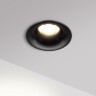Novotech ECLAT 359887 Черный встраиваемый светильник диаметром 82мм, с CCT переключателем цветовой температуры LED 10Вт 840Лм CRI≥90 UGR≤16 45° 3000-4000-6000К IP20 220V (коэффициент пульсации<1%)