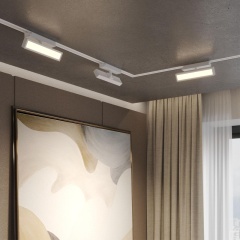 Novotech STRATUS 359780 Белый однофазный трехжильный трековый светодиодный светильник, линейный 20см, поворотный, CCT перекл. цветовой температуры, LED 12Вт 797Лм 2700;3200;4000К CRI90 105° IP20 220В, коэф. пульсации < 1%