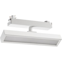 Novotech STRATUS 359780 Белый однофазный трехжильный трековый светодиодный светильник, линейный 20см, поворотный, CCT перекл. цветовой температуры, LED 12Вт 797Лм 2700;3200;4000К CRI90 105° IP20 220В, коэф. пульсации < 1%