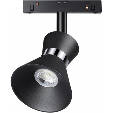 358400 Трековый светодиодный светильник Novotech Flum CRI90+ 4000К 800Лм 60° 10W