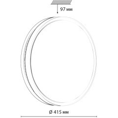 Настенно-потолочный светильник СОНЕКС Sonex NOHAVA BROWN 7668/DL