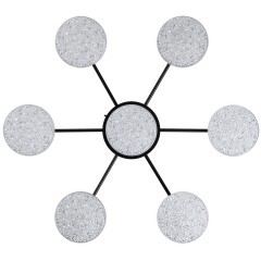 Люстра потолочная с пультом ДУ LED 90W 3000-6000К Lumion DIDANA 8236/7CL