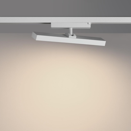 Novotech STRATUS 359781 Белый однофазный трехжильный трековый светодиодный светильник, линейный 30см, поворотный, CCT перекл. цветовой температуры, LED 18Вт 1080Лм 2700;3200;4000К CRI90 105° IP20 220В, коэф. пульсации < 1%