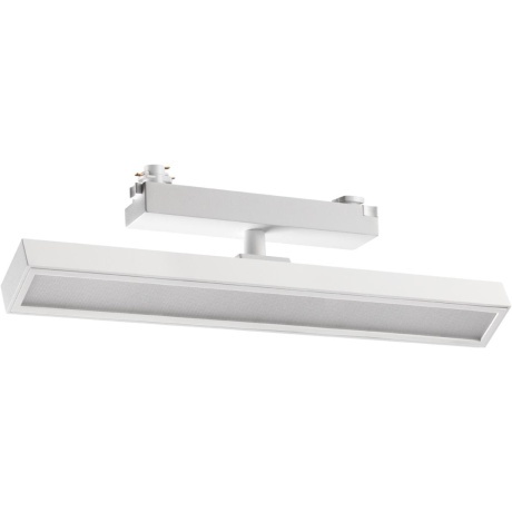 Novotech STRATUS 359781 Белый однофазный трехжильный трековый светодиодный светильник, линейный 30см, поворотный, CCT перекл. цветовой температуры, LED 18Вт 1080Лм 2700;3200;4000К CRI90 105° IP20 220В, коэф. пульсации < 1%
