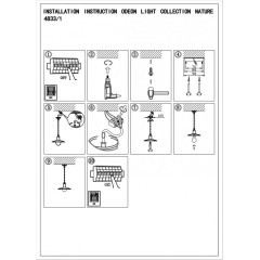 Уличный подвесной светильник Odeon Light 4833/1 FURCADIA IP44 под лампу 1xE27 1*40W