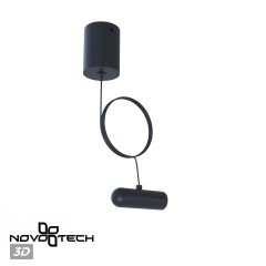 База накладная для ввода питания с заглушкой и проводом 2м Novotech Glat 359385